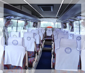 bharat benz coach bus on rent in delhi