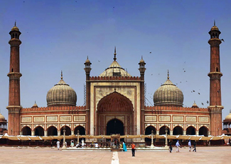 jama masjid in delhi, jama masjid mosque, tourist places in delhi